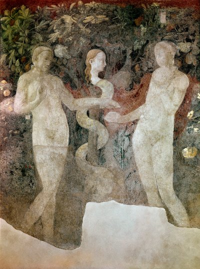 Génesis, creación de Eva y el pecado original de Paolo Uccello
