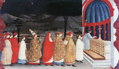 Predela del Milagro de la Hostia Profanada de Paolo Uccello