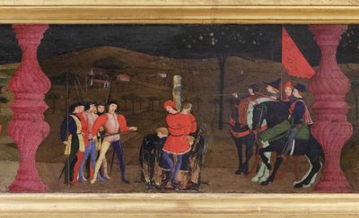 Predela profanación de la hostia, detalle de Paolo Uccello