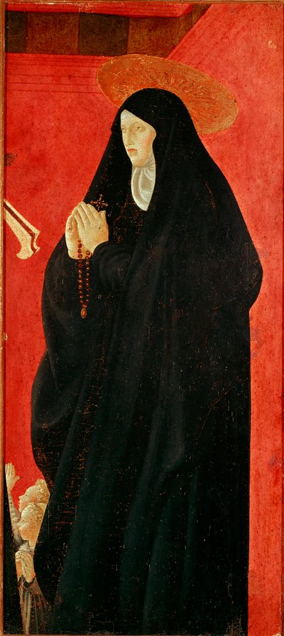 Santa Mónica (detalle) de Paolo Uccello