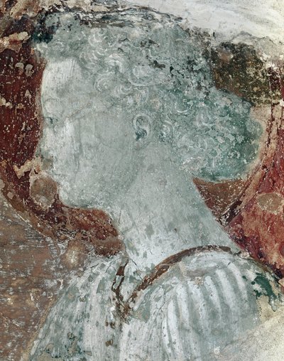 Escenas de la vida monástica: cabeza de ángel (detalle) de Paolo Uccello