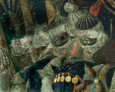 La batalla de San Romano entre Florencia y Siena en 1432 ... de Paolo Uccello