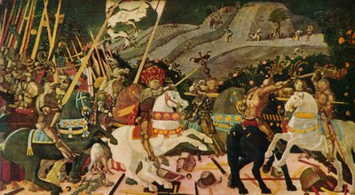 La Batalla de San Romano, c. 1438, 1909 de Paolo Uccello