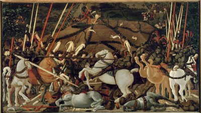 La batalla de San Romano en 1432: El desalojo de Bernardino della Carda de Paolo Uccello