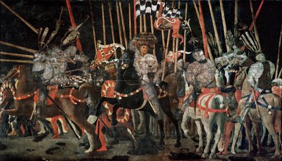 La batalla de San Romano ... de Paolo Uccello