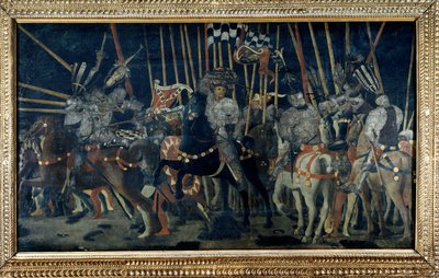 El contraataque de Micheletto da Cotignola (La Batalla de San Romano). Segundo episodio que ilustra el contraataque de Micheletto da Cotignola. Pintura de Paolo di Dono llamado Paolo Uccello (1397-1475) de Paolo Uccello