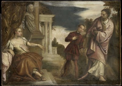 La elección entre la virtud y la pasión de Paolo Veronese (follower of)