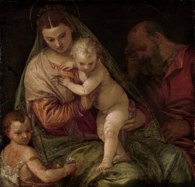La Sagrada Familia con el joven San Juan de Paolo Veronese (workshop of)