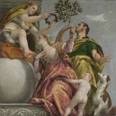 Feliz unión de: Cuatro alegorías del amor, ca. 1575 de Paolo Veronese