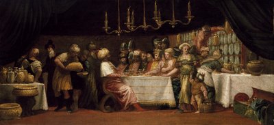 Judith agasajada por Holofernes de Paolo Veronese