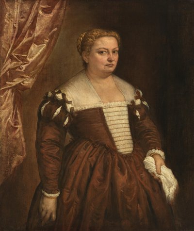 Retrato de una mujer veneciana de Paolo Veronese