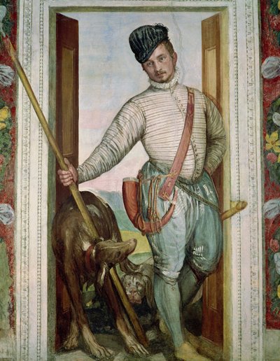 Autorretrato en traje de caza, 1562 de Paolo Veronese