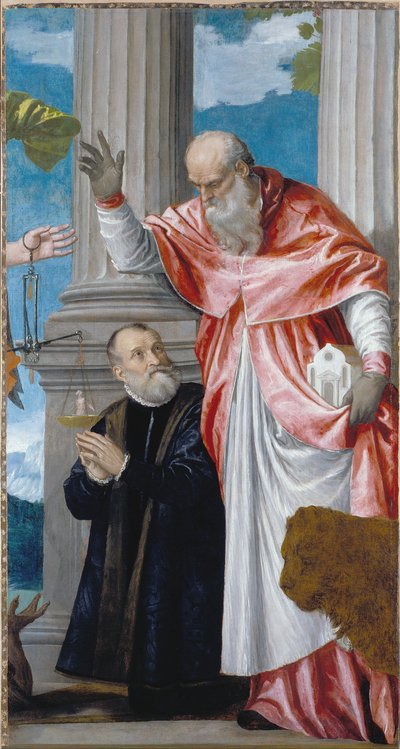 San Jerónimo y un donante de Paolo Veronese