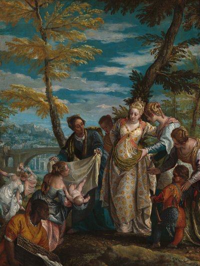 El hallazgo de Moisés, c. 1581-1582 de Paolo Veronese