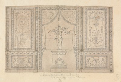 Estatua de Cupido en un Nicho de Pared de Paolo Vincenzo Bonomini