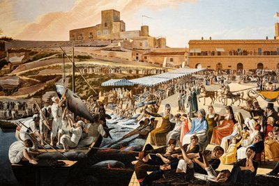 La mattanza del atún en Solanto ante la presencia de la familia real de Paolo de Albertis