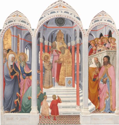 La Presentación de la Virgen en el Templo, 1398-1399 de Paolo di Giovanni Fei