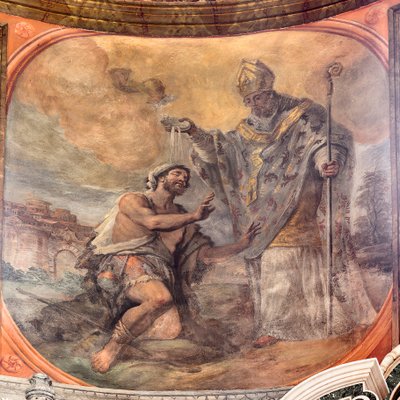 Frescos que representan la vida de San Cataldo de Paolo di Matteis
