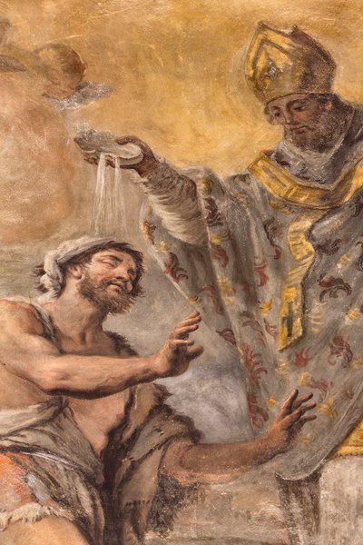 Frescos que representan la vida de San Cataldo de Paolo di Matteis