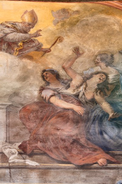 Frescos que representan la vida de San Cataldo de Paolo di Matteis