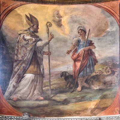 Frescos que representan la vida de San Cataldo de Paolo di Matteis