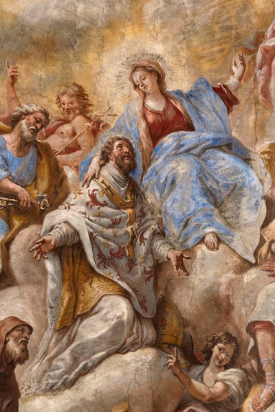 Frescos que representan la vida de San Cataldo de Paolo di Matteis