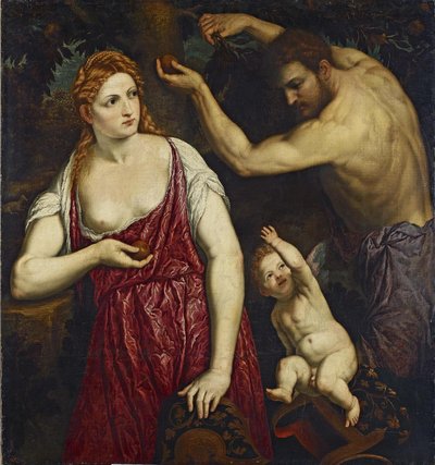 Marte, Venus y Cupido de Paris Bordone