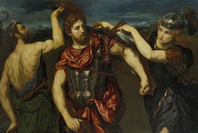 Perseo armado por Mercurio y Minerva de Paris Bordone