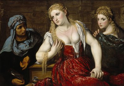 Mujeres venecianas en su retrete de Paris Bordone