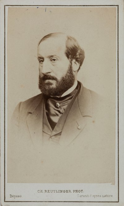 Retrato de Émile Augier 1820-1889 de Paris . Photo studio Reutlinger