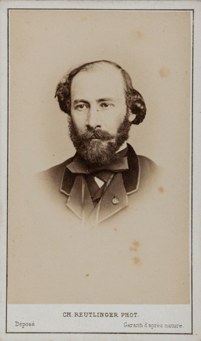 Retrato de Octave Feuillet 1821-1890 de Paris . Photo studio Reutlinger