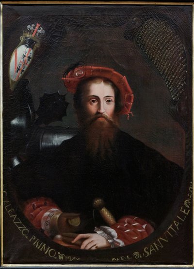 Fontanellato, Rocca Sanvitale: "Retrato de Barbara Sanseverino Sanvitale", copia de Parmigianino 