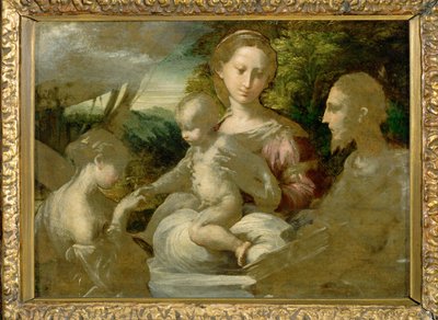 Virgen y santos ... de Parmigianino (1503 40)
