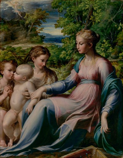 Virgen y Niño con San Juan Bautista y María Magdalena de Parmigianino