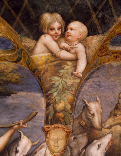 Ángeles sin alas, del Mito de Diana y Acteón de Parmigianino