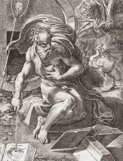 Diógenes, filósofo griego del siglo III a.C. de Parmigianino 