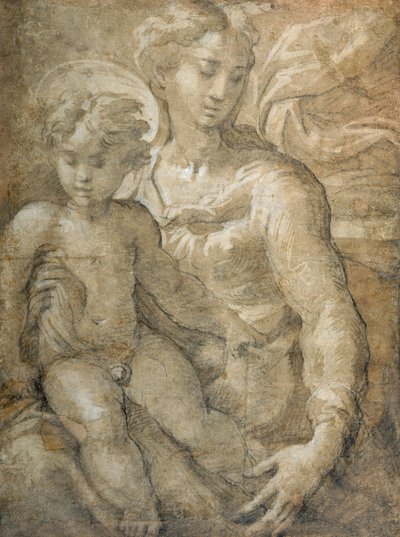 Virgen con el Niño en su regazo de Parmigianino 