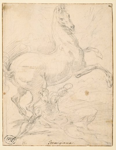 Conversión de San Pablo (anverso) de Parmigianino