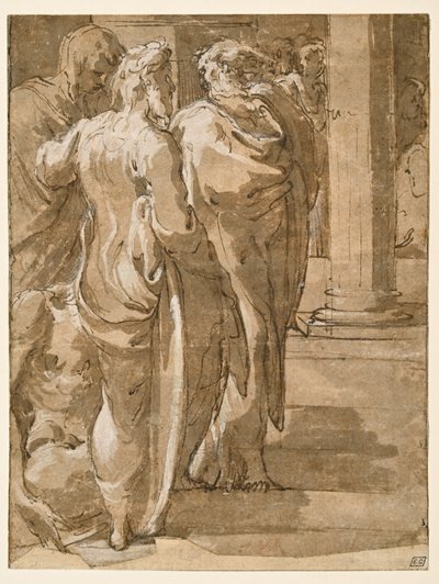 La curación del cojo (?) de Parmigianino