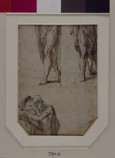 Estudios de hombres de Parmigianino