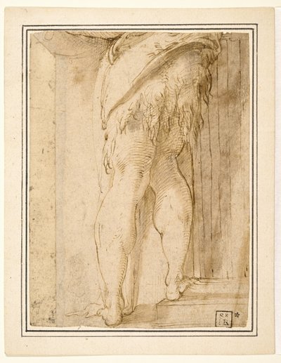 Estudio para piernas de San Juan Bautista de Parmigianino