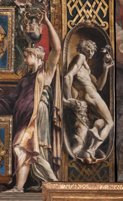 Las tres vírgenes sabias y las tres vírgenes necias de Parmigianino