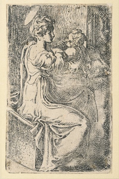 Virgen y niña de Parmigianino