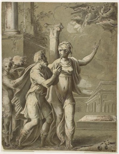 Augusto y la Sibila Tiburtina de Parmigianino