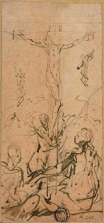 Crucifixión de Parmigianino