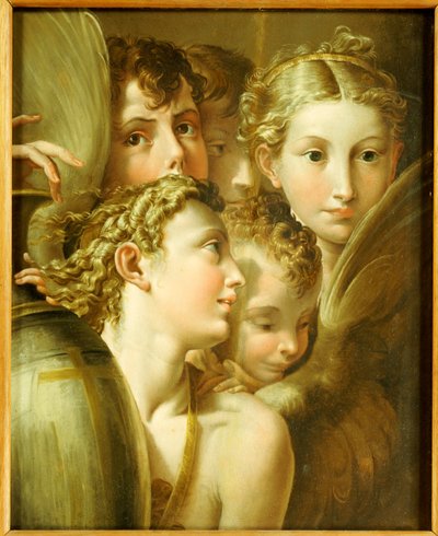 Cinco ángeles de Parmigianino