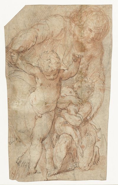 La Virgen con el Niño Jesús y el pequeño Juan Bautista de Parmigianino