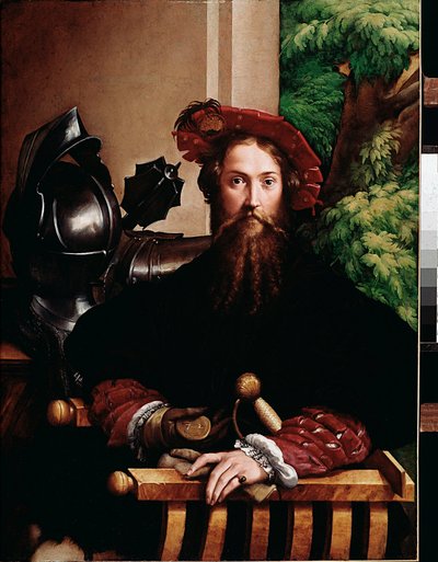 Retrato de Galeazzo Sanvitale, Duque de Fontanellato, esposo de Paola Gonzaga, 1524 de Parmigianino