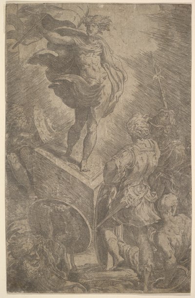 Resurrección, principios del siglo XVI de Parmigianino