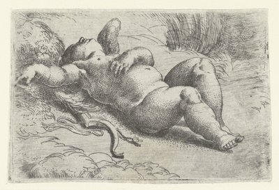 cupido dormido de Parmigianino